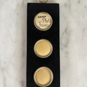 Vintage Silver & Black Velvet Hanging Frame